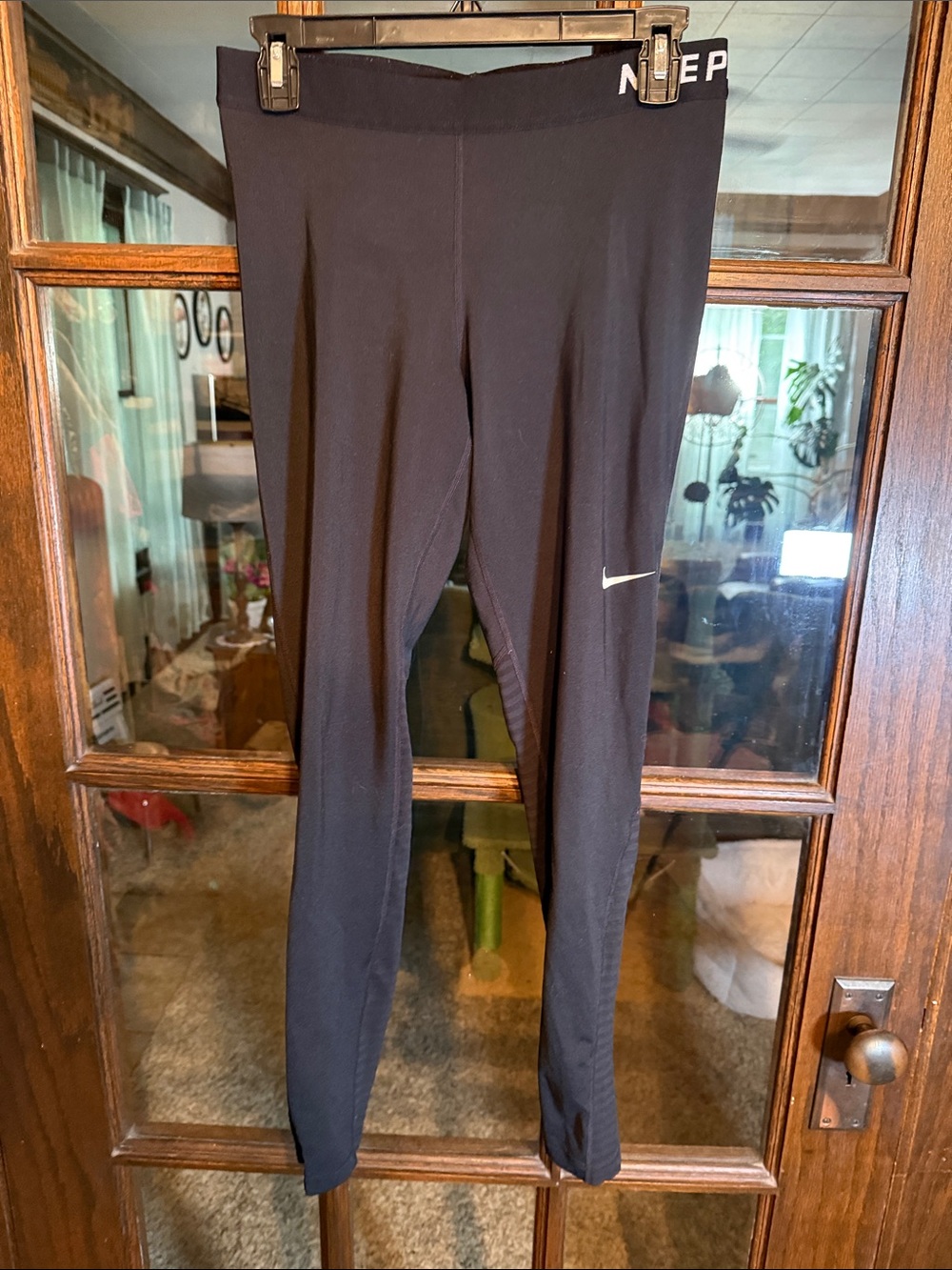 Nike Pro Dri-FIT Women Black Athletic Training Leggings Size S Small